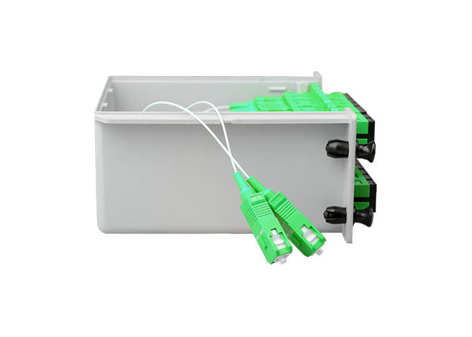 Коробка Splitter SC APC 1x16 для кабеля оптического волокна, Splitter оптического волокна Plc кассеты 2